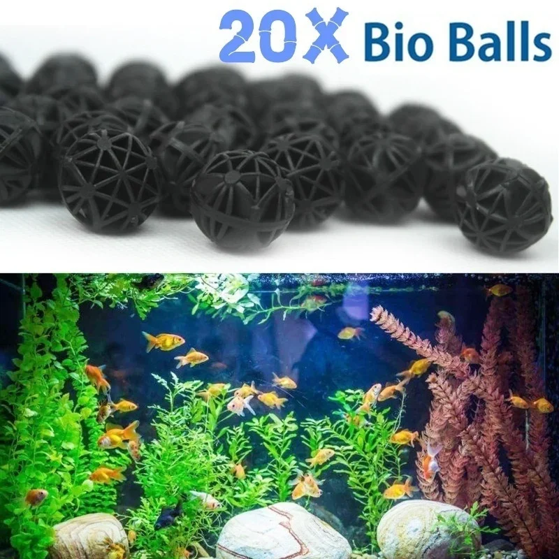 Aquarium Planted Tank Filter - 20 adet 16mm akvaryum filtresi biyo