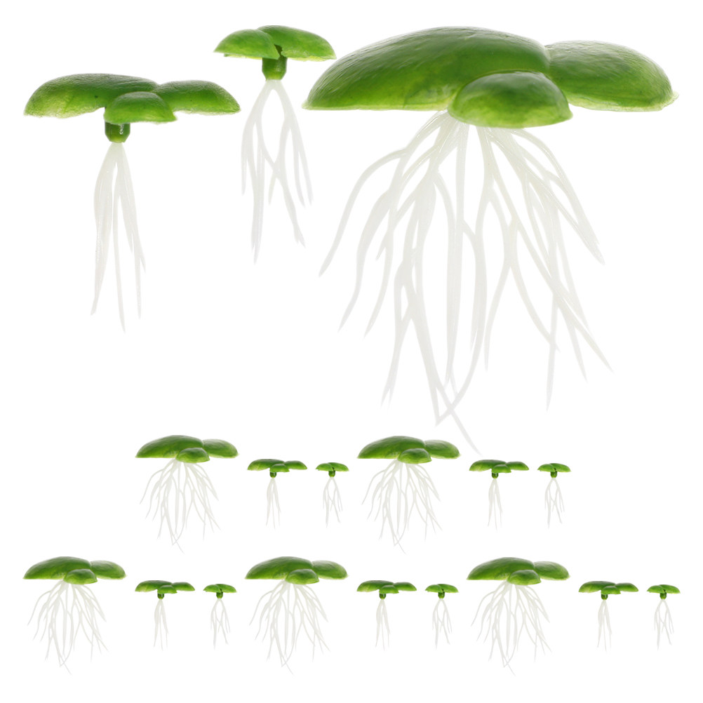 Aquarium Plant Roots - 6'lı Paket Yapay Yüzen Yosun Bitkileri