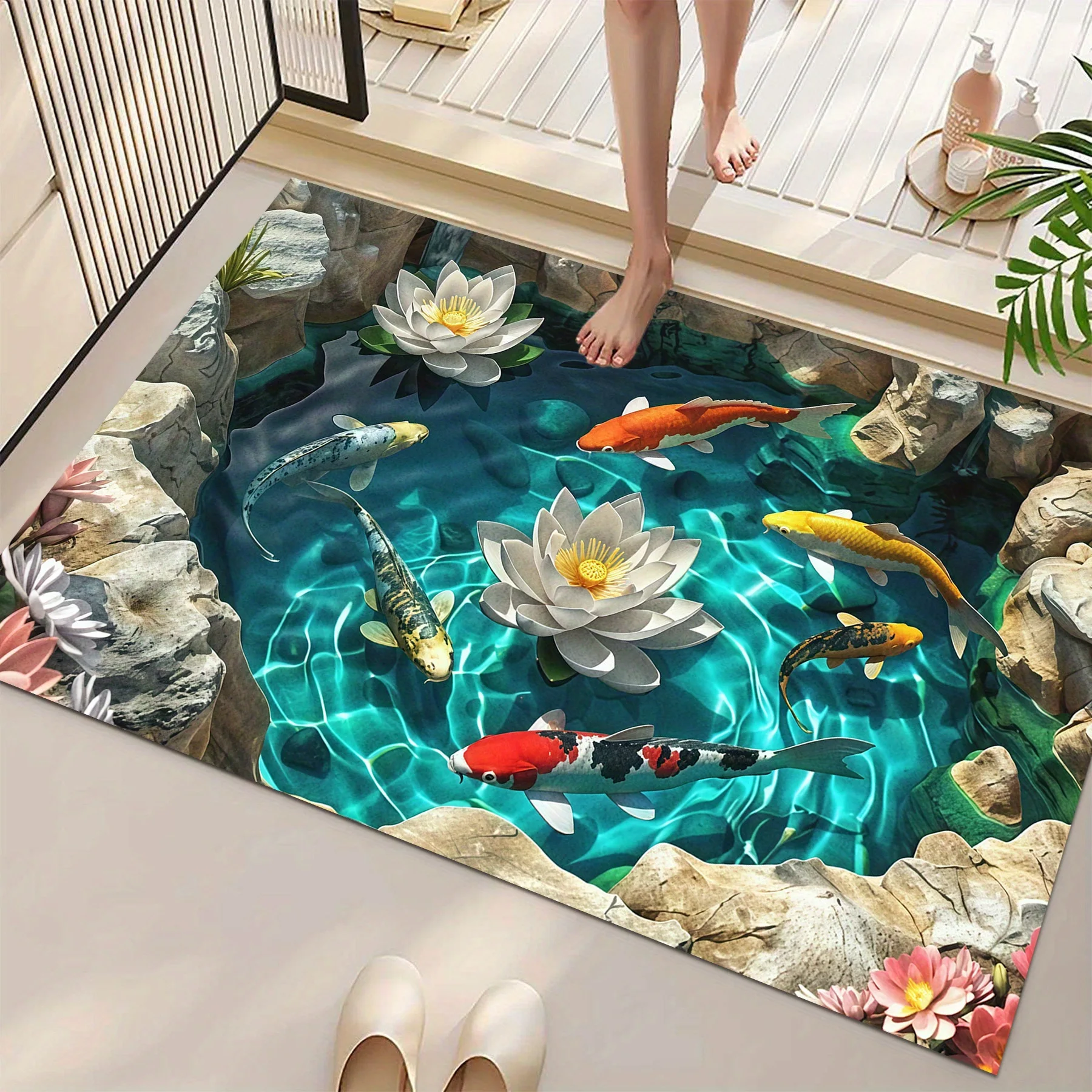 2D Koi Balığı ve Lotus Çiçeği  - Planted Aquarium Carpet Plant incelemesi ve fiyatı