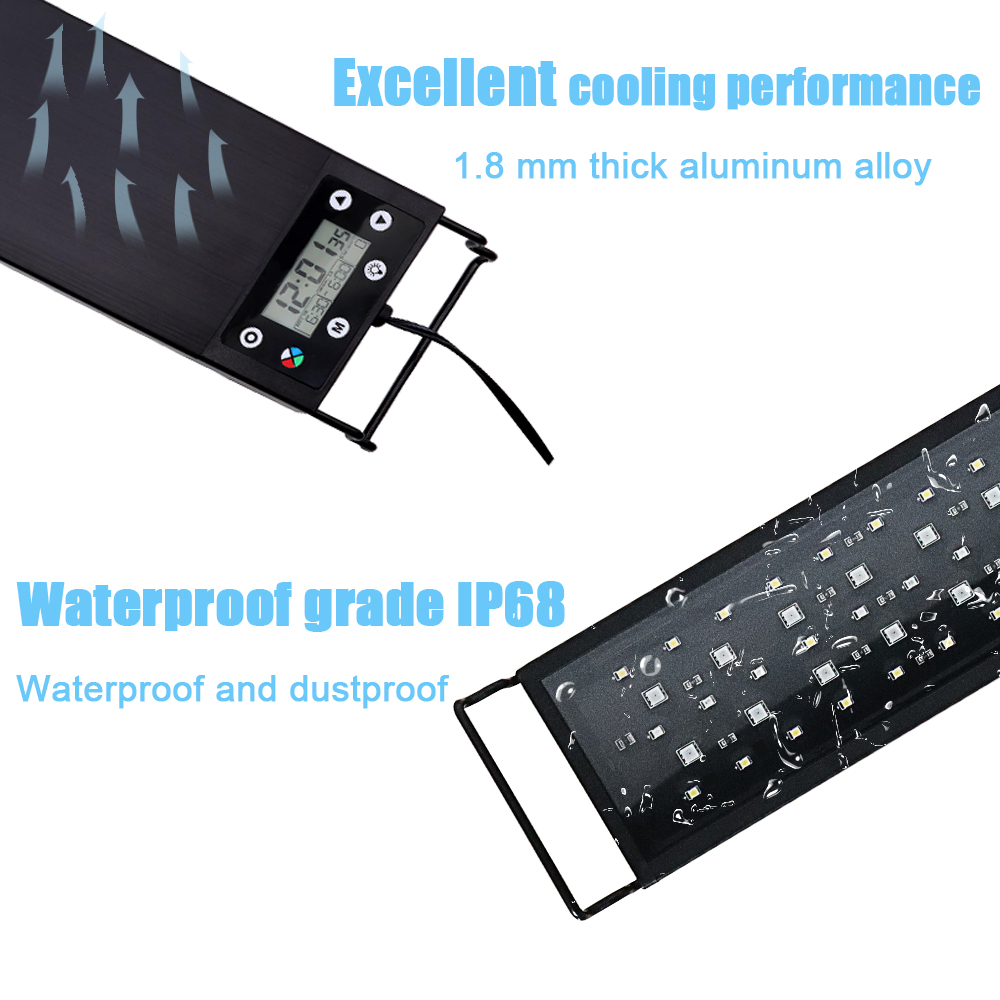 30-60cm Balık Tankı 24/7 Tam S - Aquarium Plant Grow Light incelemesi ve fiyatı